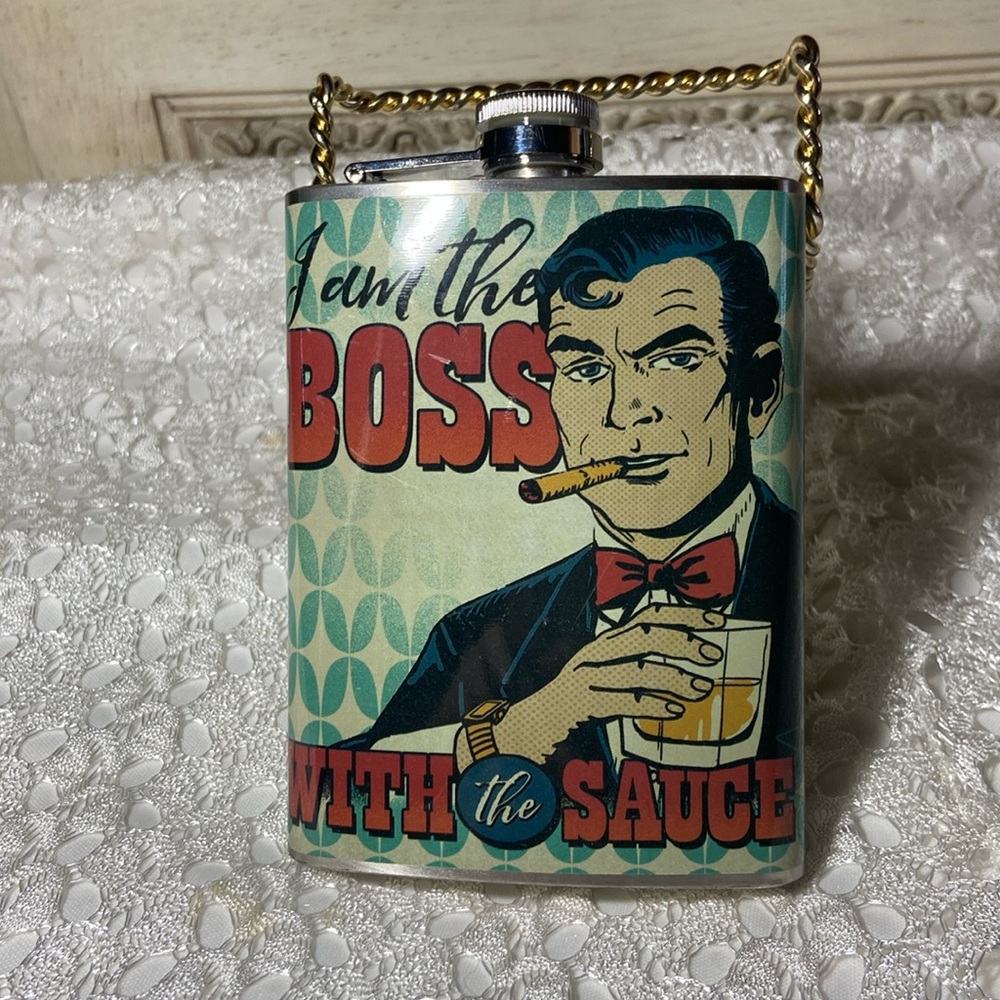 NWT Stainless Steel Flask 8oz